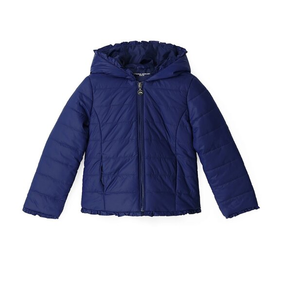 TRENDY LITE GIRLS LIGHTWEIGHT PUFFER JACKET IN NAVY